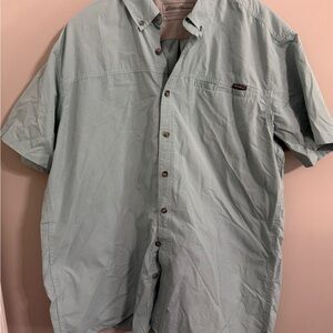 Eddie Bauer Men's‎ Button Down Shirt in Light Blue